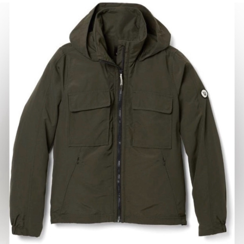 Vuori Olive Green Hooded Jacket